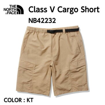 【国内正規品】【2022春夏】【THE NORTH FACE ノースフェイス】Class V Cargo Short クラスファイブカーゴショーツ メンズ KT ケルプタン ショートパンツ ナイロン素材 軽量 速乾 はっ水加工 静電ケア キャンプ アウトドア NB42232