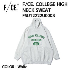 F/CE.եF/CE.COLLEGEHIGHNECKSWEATեåϥͥåWhiteSåȥϥͥååȥ100%΢ӥС륨åFSU12222U0003