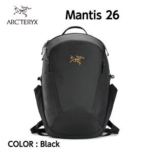 【国内正規品】【2022秋冬】【ARC'TERYX アークテリクス】Mantis 26 Backpack マンティス 26 バックパック Black バックパック 26L タウンユース トレッキング