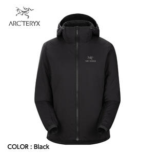 【国内正規品】【2022秋冬】【ARC'TERYX アークテリクス】アトム フーディ ウィメンズ Black アウター ミッドレイヤー 中綿 コアロフト クライミング ハイキング バックカントリースキー アウトドア タウンユース