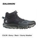 【SALOMON サロモン】PREDICT HIKE MID GORE-TEX プレディクトハイク ミッド ゴアテックス メンズ Ebony / Black / Stormy Weather ハイキングブーツ ミディアムカット GORE-TEX トレッキング アウトドア L41460900 国内正規品 10 OFF