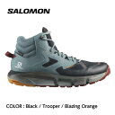 【SALOMON サロモン】PREDICT HIKE MID GORE-TEX プレディクトハイク ミッド ゴアテックス メンズ Black / Trooper / Blazing Orange ハイキングブーツ ミディアムカット GORE-TEX トレッキング アウトドア L41613500 国内正規品 10 OFF