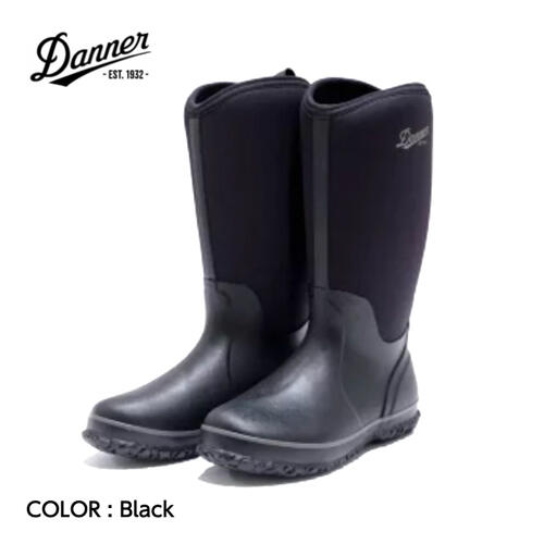 RUBBER BOOTS ラバーブーツ Black ブラック ロングブーツ レインブーツ 長靴 防水 カジュアル ガーデニング キャンプ アウトドア D123500 国内正規品