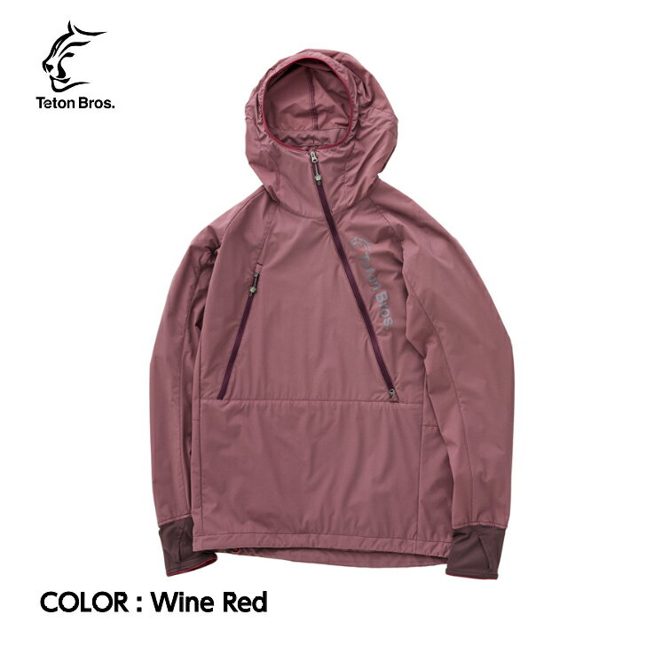 【Teton Bros. ティートンブロス】Run With Octa Men ランウィズオクタ メンズ Wine Red ジャケット インサレーション Prime Flex 伸縮性 撥水性 通気性 防風性 動的保温 オーバーヒート防止 …