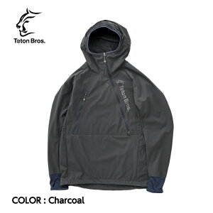 【2023春夏】【Teton Bros. ティートンブロス】Run With Octa (Men) Charcoal ジャケット インサレーション Prime Flex 伸縮性 撥水性 通気性 防風性 動的保温 オーバーヒート防止 ランニング トレラン 山行 アウトドア TB231-18M