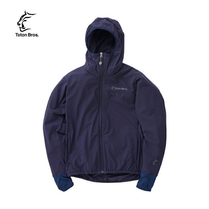 【Teton Bros. ティートンブロス】Slick Hoody (Unisex) スリックフーディ ユニセックス Navy ジャケット インサレーションフーディ Stretch Octa ストレッチ性 保温性 通気性 トレッキング アウトドア TB241-15