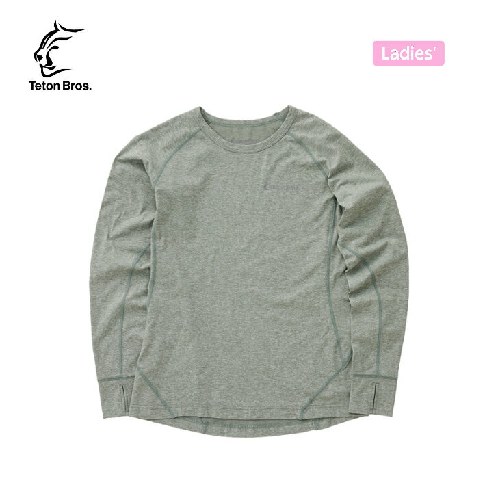 【Teton Bros. ティートンブロス】WS Vapor L/S (Women) ベイパーロングスリーブ ウィメンズ Green Sサ..