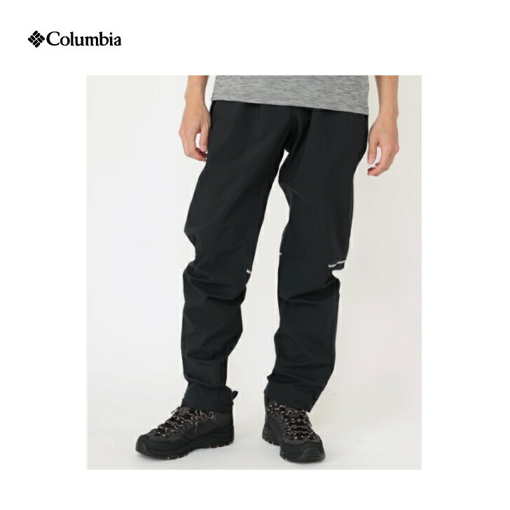 【Columbia コロンビア】Hazy Trail™ Rain Pant ヘイジー・トレイル レインパンツ Black 010 レインパンツ 防水パンツ 2.5層 裾ファスナー付き リフレクター付き パッカブル仕様 タウンユース トレッキング 山行 アウトドア 国内正規品 WM5555