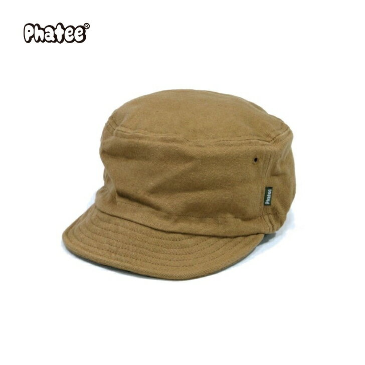 ヘンプ 帽子（メンズ） 【Phatee ファティー】HALF CAP HEMP CANVAS ハーフキャップヘンプキャンバス DUCK CANVAS ワンサイズ キャップ ワークキャップ 帽子 ヘンプコットン サイズ調節可能 ワイヤー入りつば タウンユース フェス アウトドア 14100123