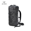 【ARC'TERYX アークテリクス】アルファ FL 30 バックパック Black REGサイズ クライミングパック デイパック 軽量 耐久性 耐摩耗性 耐候性 アルパイン仕様 ロッククライミング アイスクライミング アウトドア X000007557 国内正規品