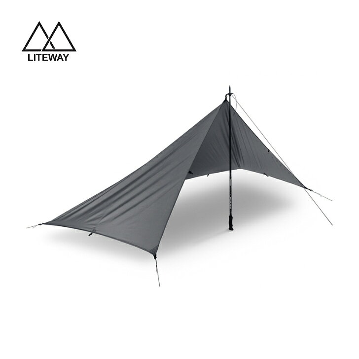 SIMPLEX MINI TARP シンプレックスミニタープ Grey グレー タープ 長方形デザイン ダイニーマガイライン付き 超軽量 シームレスデザイン スタッフバッグ付き ソロキャンプ UL スーパーUL スルーハイク アウトドア 国内正規品
