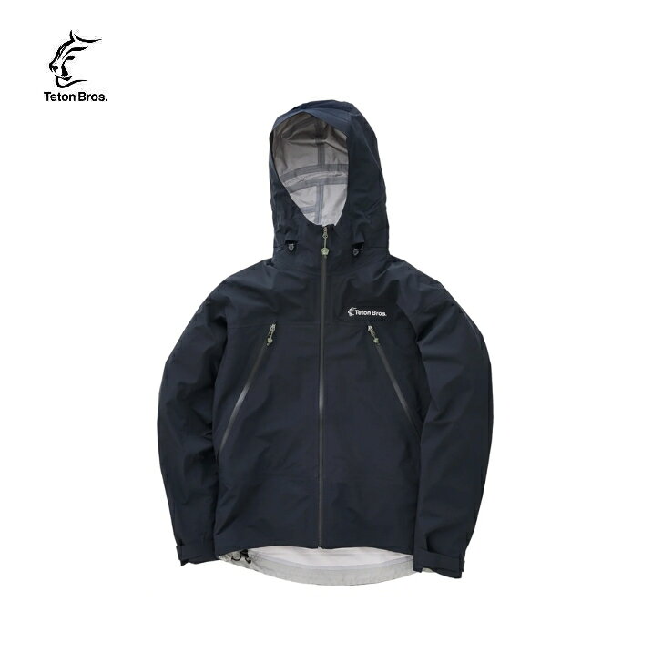 【Teton Bros. ティートンブロス】Yari Jacket (Men) ヤリジャケット メンズ Black Mサイズ シェルジャケット フルジップ Täsmä 完全防水 通気性 山行 トレッキング アルパイン アウトドア TB231-04