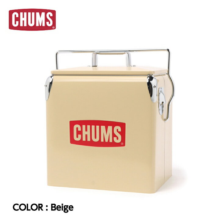 yCHUMS `XzCHUMS Steel Cooler Box `XX`[N[[{bNX Beige x[W 12L n[h^Cv 𔲂t Lv fCLv BBQ AEghA CH62-1803 5%OFF