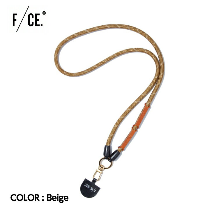 楽天FUNCTIONJUNCTION【F/CE. エフシーイー】YOSEMITE STRAP BY F/CE. ヨセミテストラップ バイ エフシーイー Beige ベージュ スマートフォン斜めがけ コラボレーションモデル クライミングロープ ストラップ タウンユース アウトドア FSP49232U0001