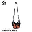 【COMMON EDUCATION コモンエデュケーション】NET BAG ネットバッグ BLACK/ORANGE ワンサイズ ショルダーバッグ 網袋 X-pac 防水性 耐久性 巾着 メッシュ コーデュラ タウンユース アウトドア 国内正規品