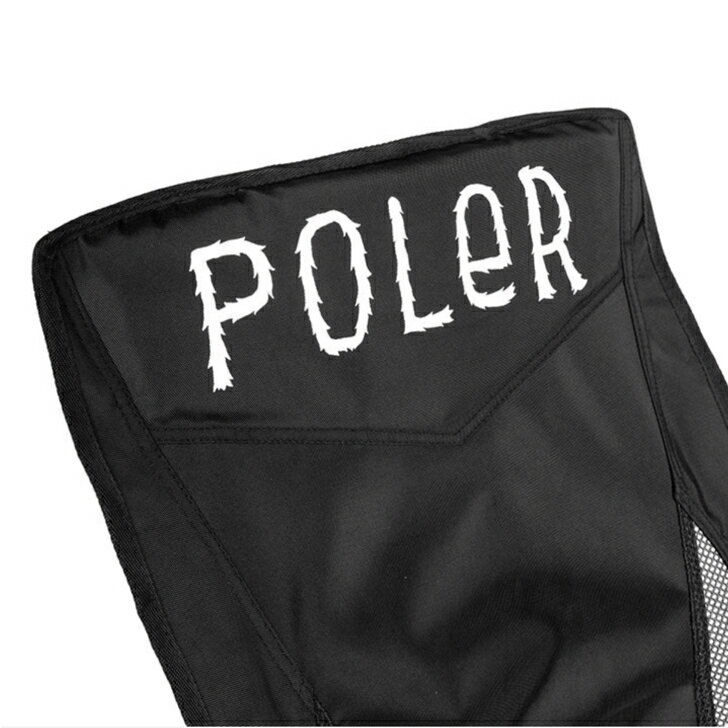 【POLER ポーラー】STOWAWAY CHAIR ストウアウェイチェアー BLACK チェアー 椅子 折りたたみ キャンプギア アウトドア 収納袋付き 国内正規品 2
