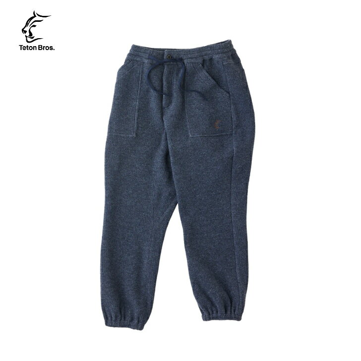 楽天FUNCTIONJUNCTION【Teton Bros. ティートンブロス】Mompe Pant （Unisex） モンペパンツ ユニセックス Navy パンツ 秋冬 ウールナイロン表地 フリース裏地 保温 防風性 リラックス 普段使い 旅行 ボルダリング アウトドア TB233-33 10％OFF