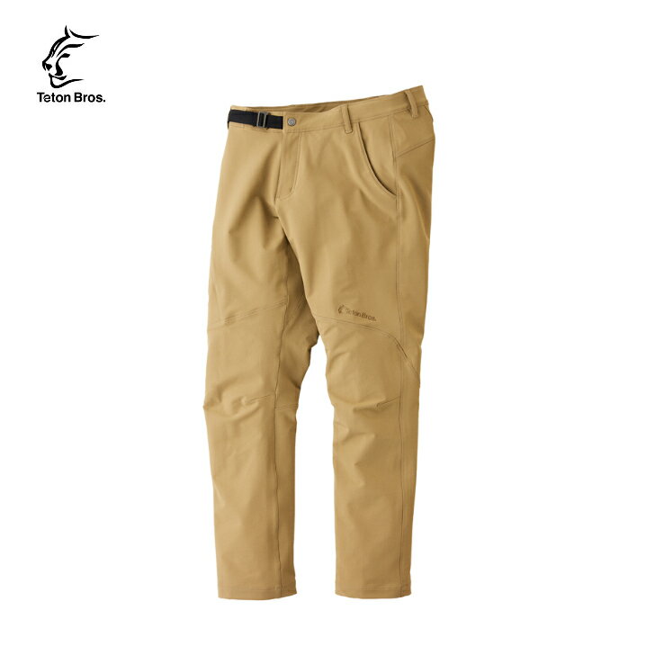 【Teton Bros. ティートンブロス】Crag Pant (Men) クラッグパンツ メンズ Khaki パンツ ソフトシェル 通年 細身シルエット ストレッチ性 遠赤外線効果 保温力 クーリング効果 トレッキング アウトドア TB233-32