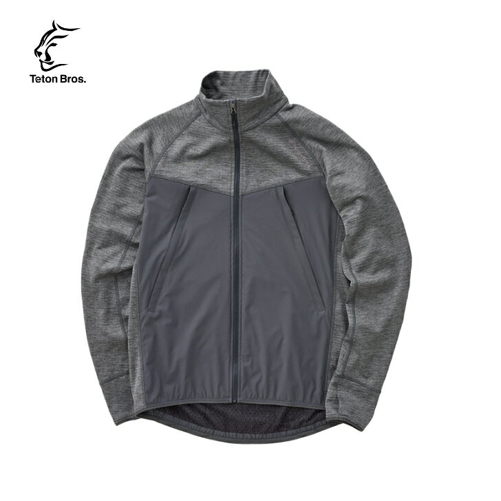 【Teton Bros. ティートンブロス】Cocoon Jacket (Men) コクーンジャケット メンズ Gunmetal ジャケット ミッドレイヤー Prime Flex ストレッチ性 保温性 通気性 トレッキング アウトドア TB233-18 10%OFF