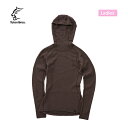 【Teton Bros. ティートンブロス】WS MOB Wool Hoody (Women) モブウールフーディー ウィメンズ Raven ベースレイヤー フーディー メリノウールニット 保温性 素早いクールダウン性 秋冬シーズン向け トレッキング アウトドア TB233-67 10%OFF