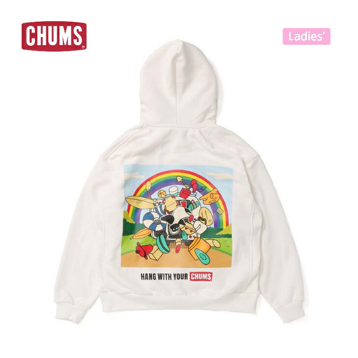 チャムス パーカー メンズ 【CHUMS チャムス】Myton Zip Parka Sweat マイトンジップパーカースウェット White Womens Mサイズ レディース スウェットパーカー ジップパーカー 裏起毛 デイリーユース アウトドア CH00-1357 5%OFF