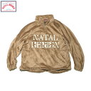 【NATAL DESIGN ネイタルデザイン】FILLMORE SHEEP BOA-FLEECE フィルモアシープ ボアフリース Chamois Beige プルオーバー ビッグシルエット ボアフリース生地 蓄光刺繍 タウンユース アウトドア OS-120