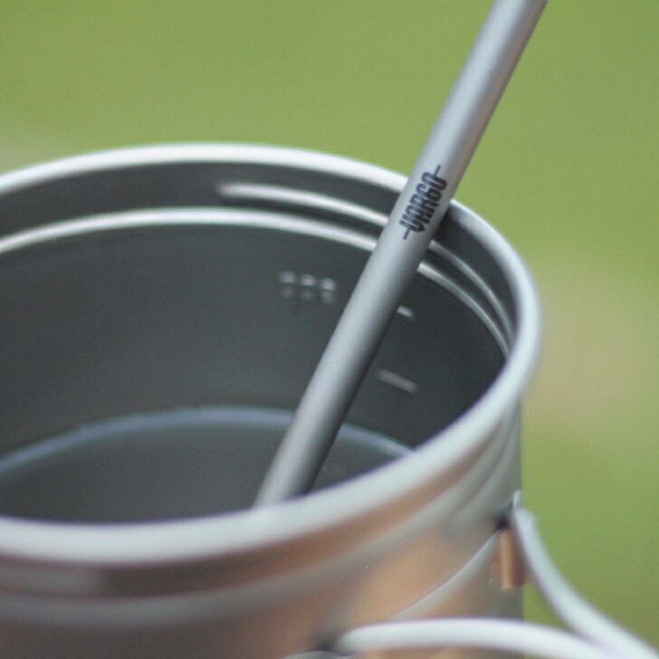 【VARGO バーゴ】チタニウムストロー 2本セット チタン製 ブラシ付き 収納袋付き 普段使い キャンプ アウトドア T-487 国内正規品 2