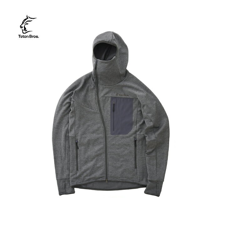 【Teton Bros. ティートンブロス】Graphene Zip Hoody (Men) グラフェンジップフーディー メンズ Graphite ジップフーデ...