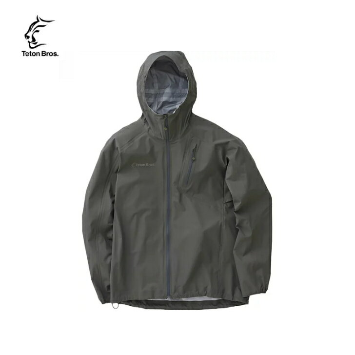 Teton Bros. ƥȥ֥Feather Rain Jacket (Unisex) ե쥤󥸥㥱å Gray ...