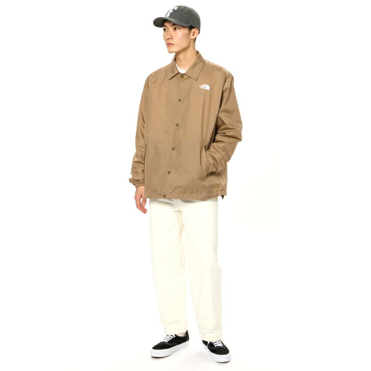 【THE NORTH FACE ノースフェイス 】ザ コーチジャケット（ユニセックス） AG アスファルトグレー ジャケット ナイロンオックス生地 はっ水加工 光沢感 オーバーサイズ タウンユース アウトドア NP72450 国内正規品