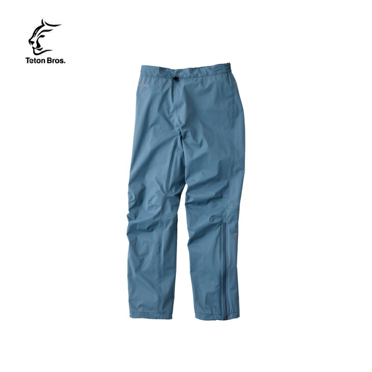 【Teton Bros. ティートンブロス】FEATHER RAIN PANT (Genderless) フェザーレインパンツ Blue ブルー レインパンツ 完全防水 軽量 耐久性 伸縮性 UL アウトドア TB251-02