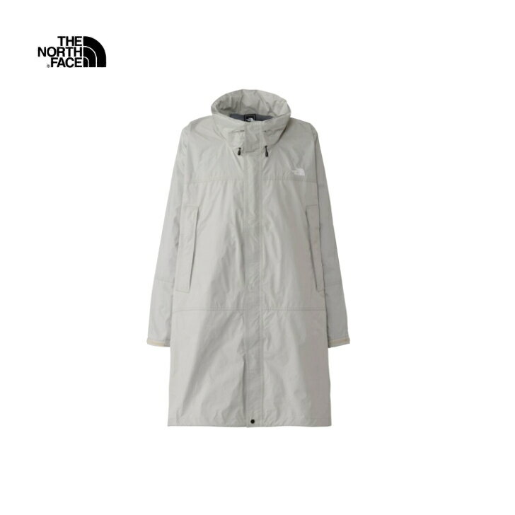 Rakuten - 【THE NORTH FACE ノースフェイス】ハイドレナレインポンチョ（ユニセックス） FI フォッシルアイボリー 防水ポンチョ レインウェア 防風 防水 パック着用可能デザイン フード収納 スタッフサック付き デイリーユース キャンプ フェス アウトドア NP12630 国内正規品