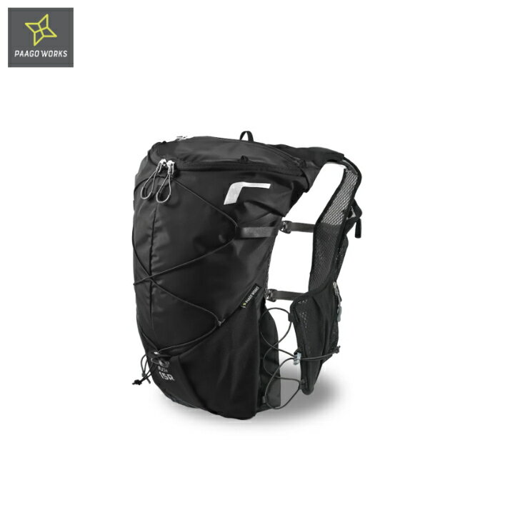 Rakuten - 【PAAGO WORKS パーゴワークス】RUSH15R ラッシュ15R Midnight ミッドナイト トレランベスト 高重心設計 無段階調節可能 トレッキングポール固定ホルダー トレイルランニング レース アウトドア