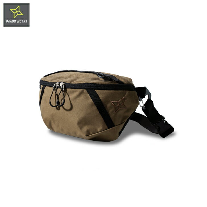 Rakuten - 【PAAGO WORKS パーゴワークス】SWITCH L スイッチL ダークベージュ チェストバッグ ウエストバッグ ショルダーバッグ サイドバッグ アルミフック トレッキング UL アウトドア HB102DBE