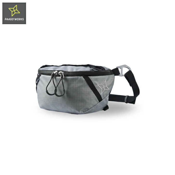 Rakuten - 【PAAGO WORKS パーゴワークス】SWITCH M スイッチM PC Light Gray チェストバッグ ウエストバッグ ショルダーバッグ サイドバッグ アルミフック トレッキング アウトドア
