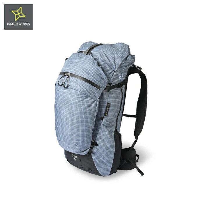 樂天商城 - 【PAAGO WORKS パーゴワークス】ZENN 35 ゼン35 Blue ブルー バックパック 30L+5L モジュール設計 拡張性 軽量性 耐久性 背面調整機構 高重心設計 サブザック ハイク 山行 ロングディスタンス アウトドア
