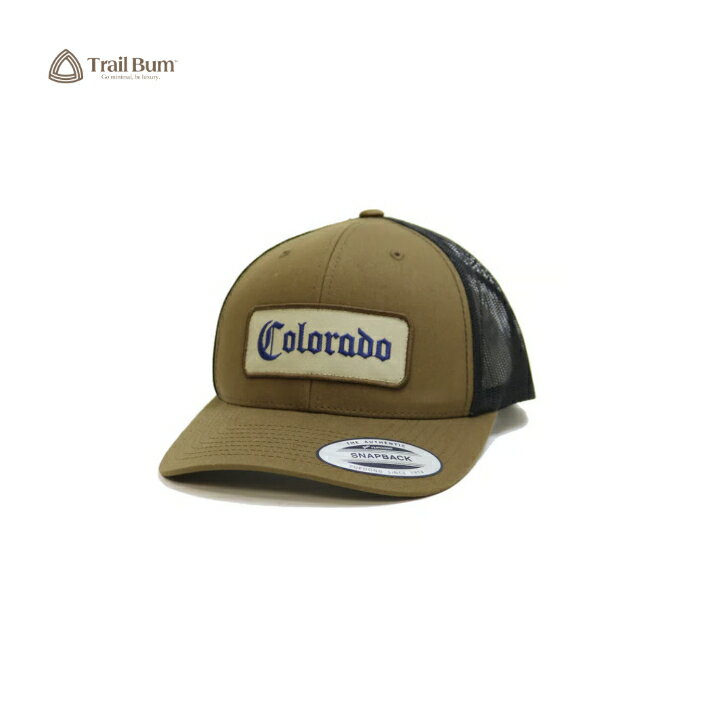 Rakuten - 【TRAIL BUM トレイルバム】TRUCKER HAT トラッカーハット COYOTE/BLACK 帽子 メッシュキャップ サイズ調節可能 ハイク ロングトレイル 日常使い アウトドア