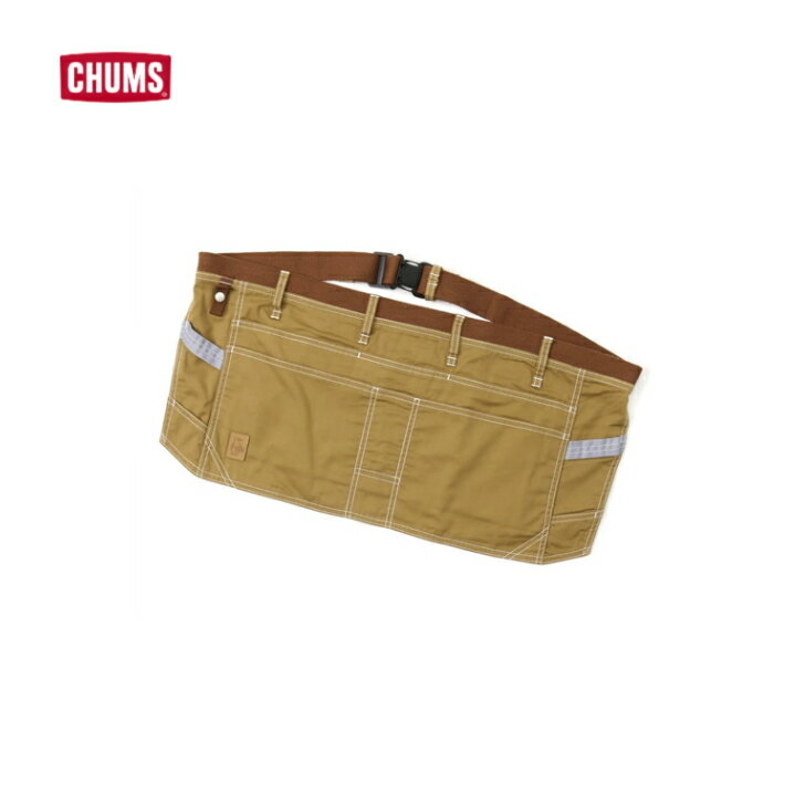 Rakuten - 【CHUMS チャムス】Flame Retardant Salon Apron Light フレイムリターダントサロンエプロンライト Brown ブラウン サロンエプロン コットン100% 難燃加工 キッチン アウトドア キャンプ 釣り DIY 難燃グローブ付き CH09-1240
