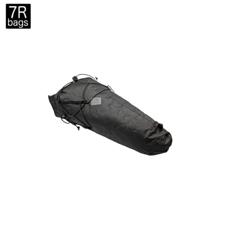 【7R bags セブンアールバッグ】SEAT PACK ULTRA (10L) - saddle bag シートパックウルトラ Black ブラック 10L サドルバッグ シートパック Ultra200x 高強度 軽量 完全防水 シーム処理済 ワンタッチ脱着 バックパック バイクパッキング グラベル 自転車 アウトドア