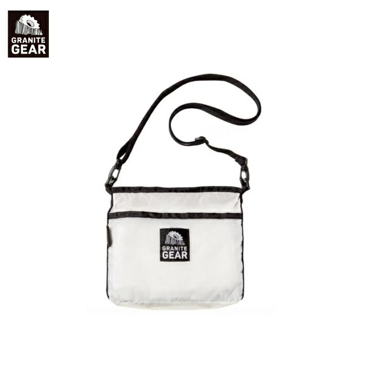 樂天商城 - 【GRANITE GEAR グラナイトギア】HIKER SATCHEL ハイカーサチェル ホワイト 背面ブラック サコッシュ ショルダーポーチ シルナイロン製 トレッキング テント場 山小屋 アウトドア 2210900101 国内正規品