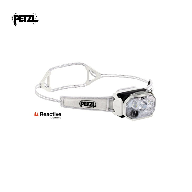 【PETZL ペツル】スイフトRL ホワイト ヘッドランプ ヘッドライト 1200ルーメン 92g 充電可能バッテリー 極細ヘッドバンド ランタン併用収納ポーチ付き ハイク トレラン ランニング スキー 登山 アウトドア E095BC 国内正規品