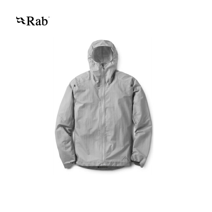 【Rab ラブ】Phantom Jacket ファントムジャケット ライトジンク レインウェア 防水ジャケット 軽量 約116g フェザーライト 収納性 透湿性 フード内ベンチレーション マウンテンランニング ハイク 登山 アウトドア 国内正規品
