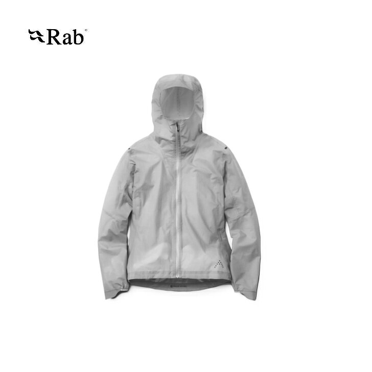 【Rab ラブ】Phantom Jacket Wmns ファントムジャケット ウィメンズ ライトジンク レインウェア 防水ジャケット レディース 軽量 約104g フェザーライト 収納性 透湿性 フード内ベンチレーション マウンテンランニング ハイク 登山 アウトドア 国内正規品