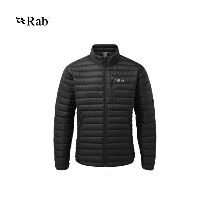 【Rab ラブ】Microlight Jacket マイクロライトジャケット ブラック ダウンジャケット 700FP撥水ダウン Pertex耐久撥水加工 レギュラーフィット クライミング ハイク 山行 タウンユース アウトドア 国内正規品