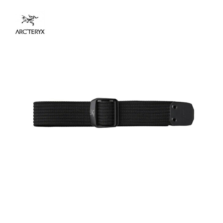 【ARC'TERYX アークテリクス】コンベヤー ベルト 38mm Black ブラック ウェビングベルト 幅広め メタルバックル 丈夫 ハイキング 登山 タウンユース アウトドア X000005521 国内正規品