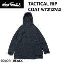 【国内正規品】【WILDTHINGS ワイルドシングス】TACTICAL RIP COAT タクティカル リップ コート BLACK Mサイズ コート ジャケット 軽量 タウンユース アウトドア WT21127AD 30 OFF