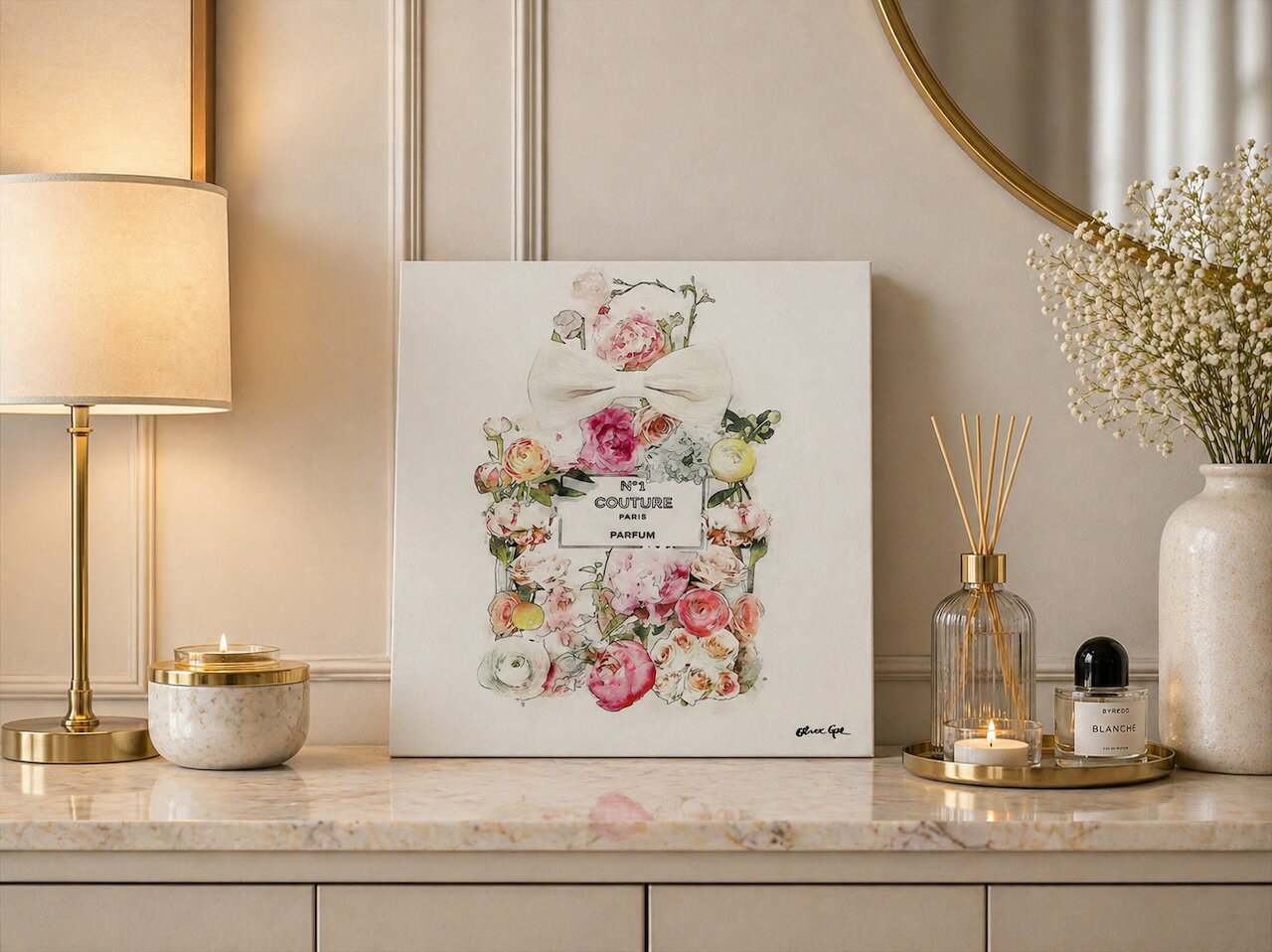  オリバーガル 絵画 ポップアート Couture Blooming Bouquet