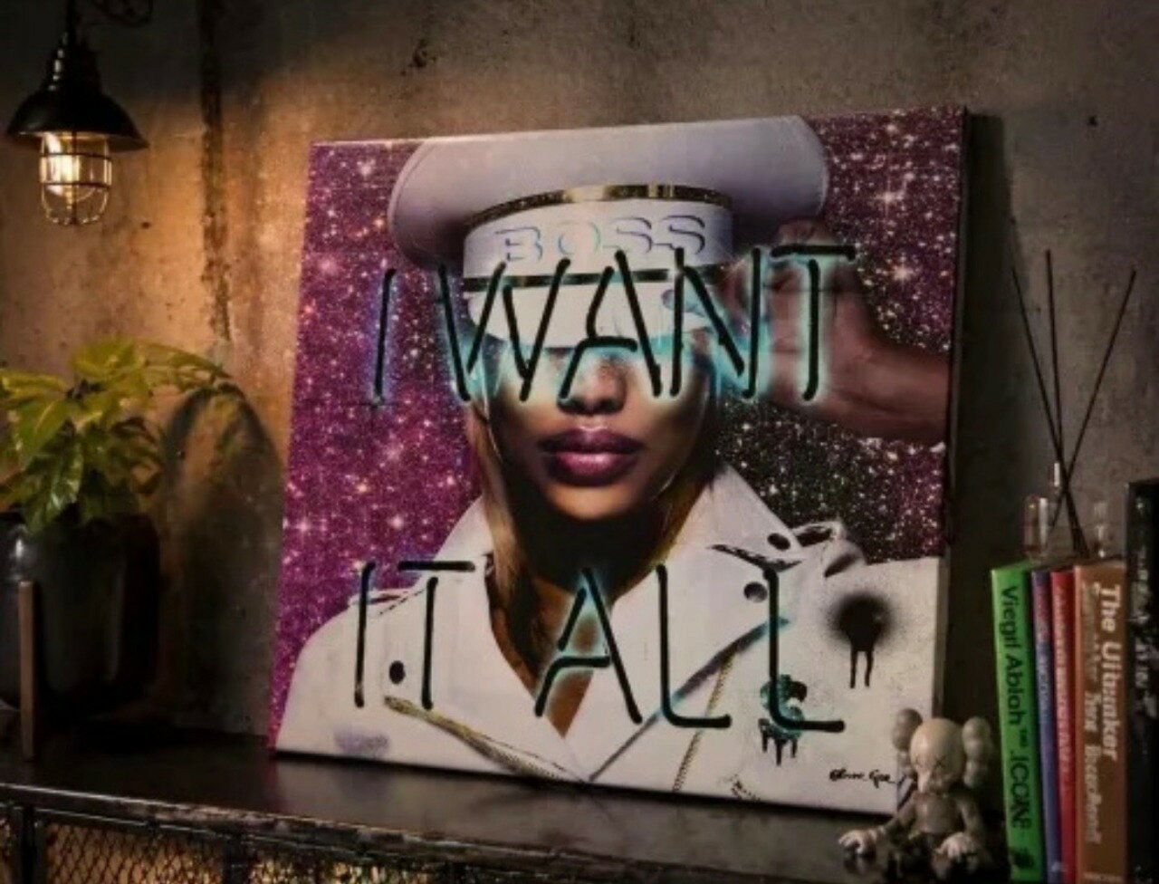  オリバーガル 絵画 ポップアート WANT IT ALL QUEEN