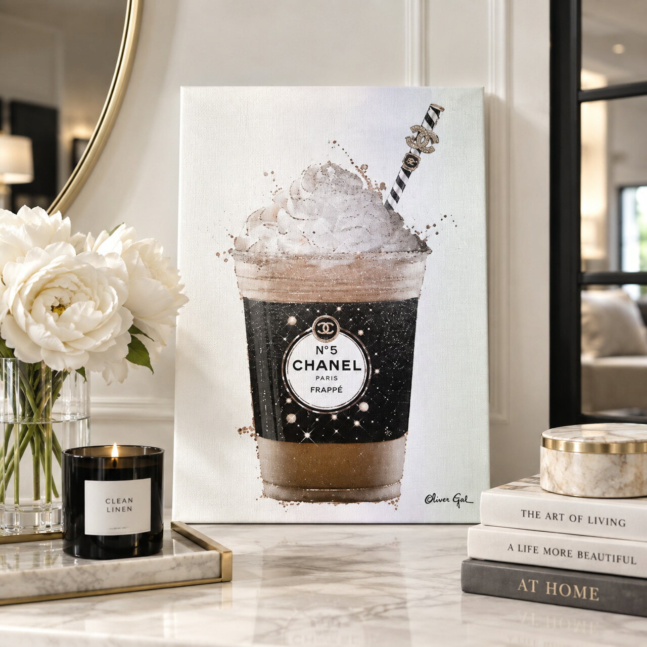 【正規品】オリバーガルアート 絵画 Pearly Coffee Drink funduce-10000034 Fun Duce SHOP パッケージ画像