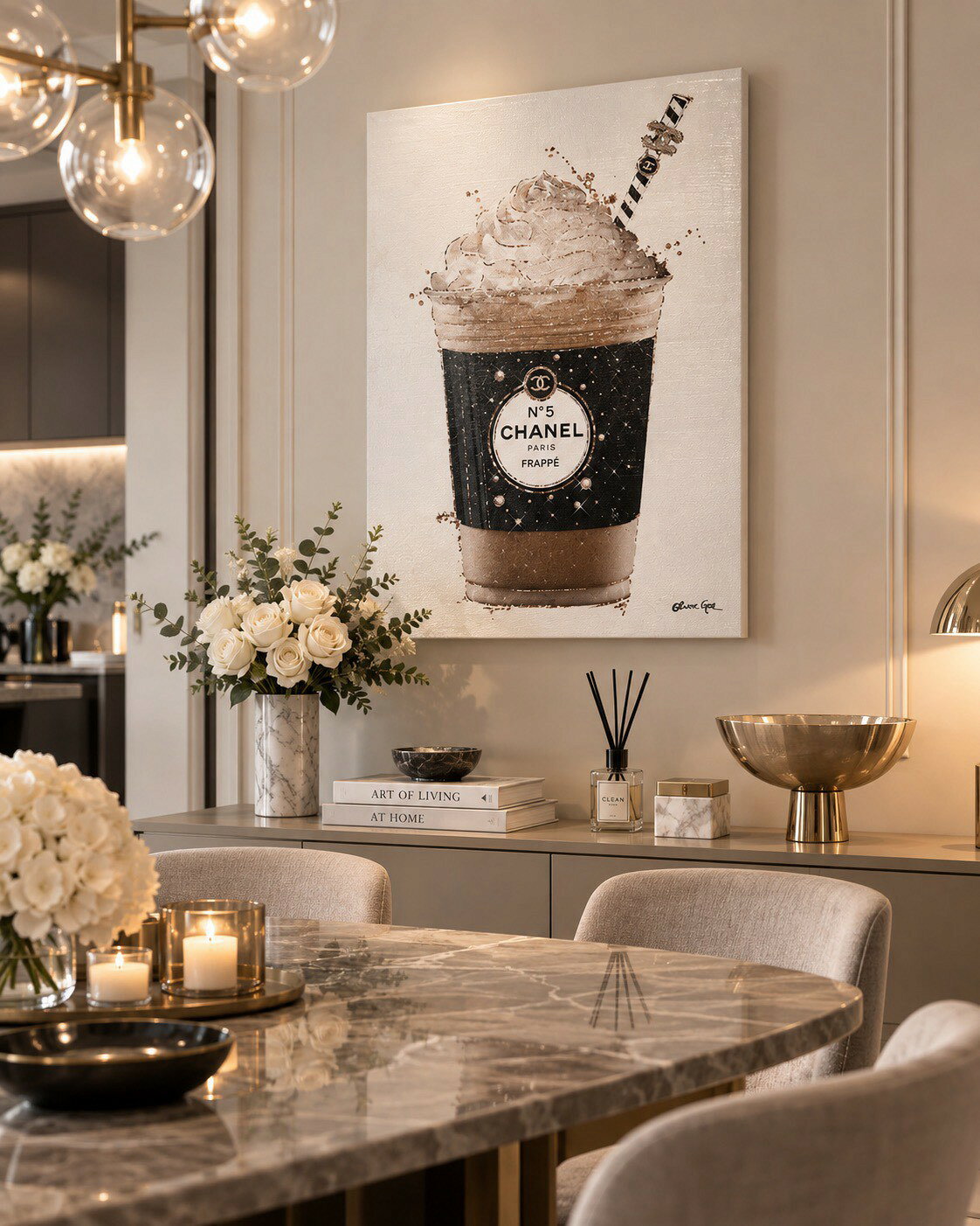 【正規品】オリバーガルアート 絵画 Pearly Coffee Drink funduce-10000034 Fun Duce SHOP サンプル画像2
